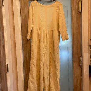 Cream color romper from Free People.  Size large. Never worn